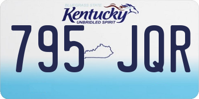 KY license plate 795JQR