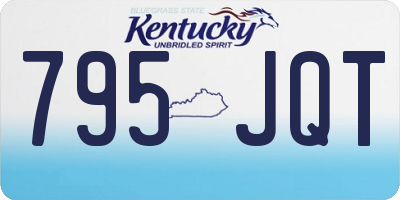 KY license plate 795JQT