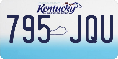KY license plate 795JQU