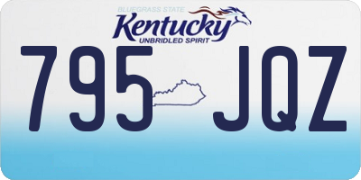 KY license plate 795JQZ