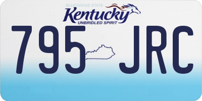 KY license plate 795JRC