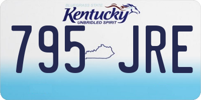 KY license plate 795JRE