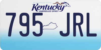 KY license plate 795JRL