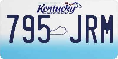 KY license plate 795JRM