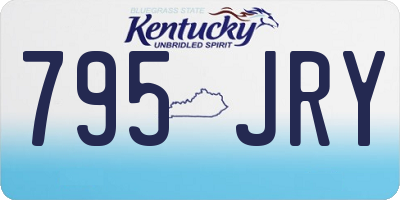 KY license plate 795JRY