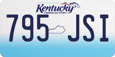 KY license plate 795JSI