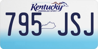 KY license plate 795JSJ