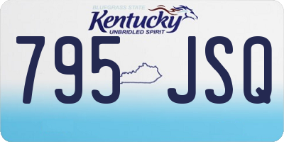 KY license plate 795JSQ