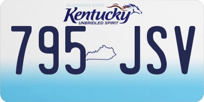 KY license plate 795JSV