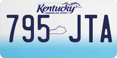 KY license plate 795JTA