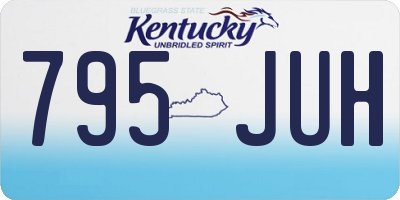 KY license plate 795JUH