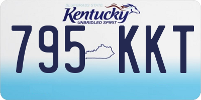 KY license plate 795KKT