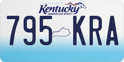 KY license plate 795KRA