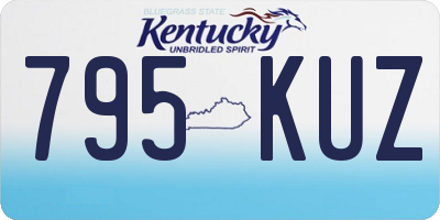 KY license plate 795KUZ
