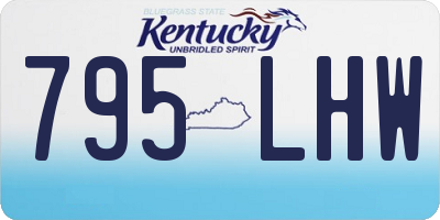 KY license plate 795LHW