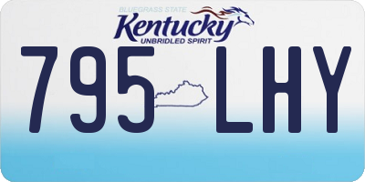 KY license plate 795LHY