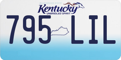 KY license plate 795LIL
