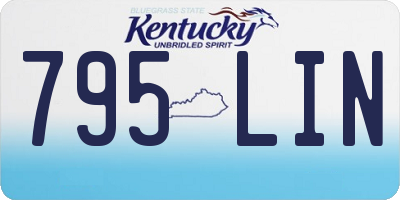 KY license plate 795LIN
