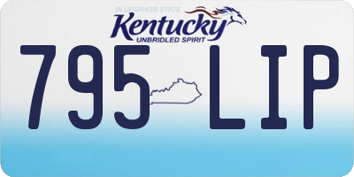 KY license plate 795LIP