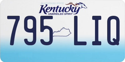 KY license plate 795LIQ