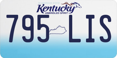 KY license plate 795LIS
