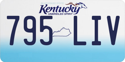 KY license plate 795LIV