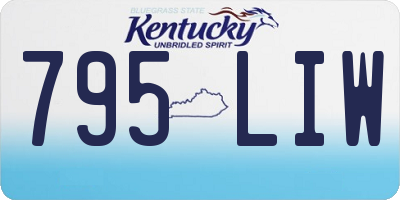 KY license plate 795LIW