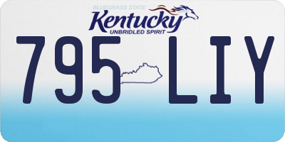 KY license plate 795LIY
