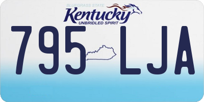 KY license plate 795LJA