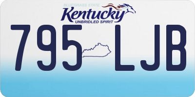 KY license plate 795LJB