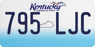 KY license plate 795LJC