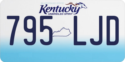 KY license plate 795LJD
