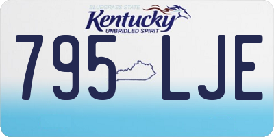 KY license plate 795LJE