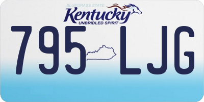 KY license plate 795LJG