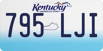 KY license plate 795LJI