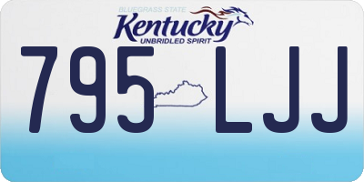 KY license plate 795LJJ