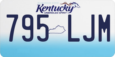 KY license plate 795LJM