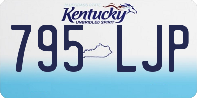 KY license plate 795LJP