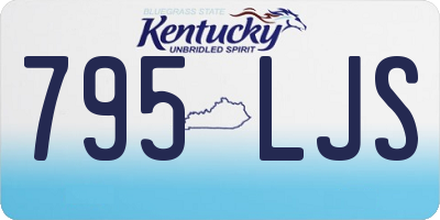 KY license plate 795LJS