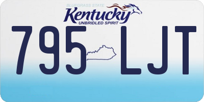 KY license plate 795LJT
