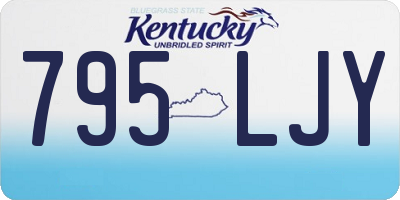 KY license plate 795LJY