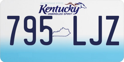 KY license plate 795LJZ
