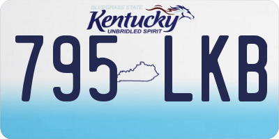 KY license plate 795LKB