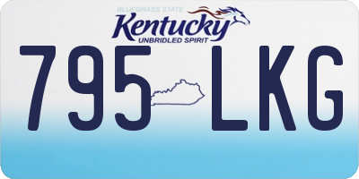 KY license plate 795LKG