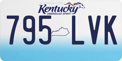 KY license plate 795LVK