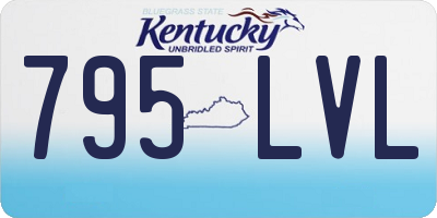 KY license plate 795LVL