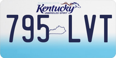 KY license plate 795LVT