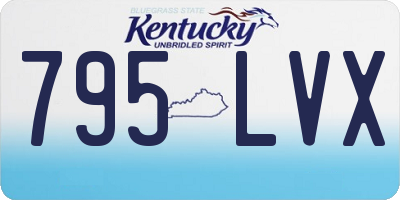 KY license plate 795LVX