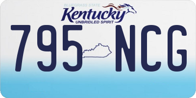 KY license plate 795NCG