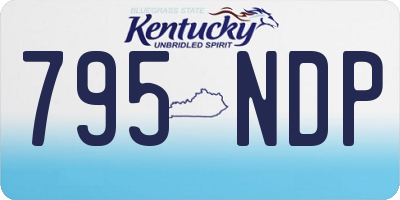 KY license plate 795NDP